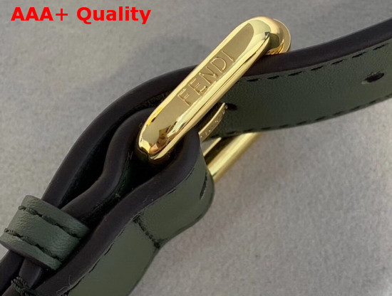 Fendi Multi Accessory Belt Bag in Green Calf Leather Replica