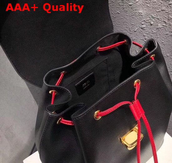 Fendi Multicolor Leather Backpack New Fendi Logo Handle Iconic FF Pattern On The Flap Replica