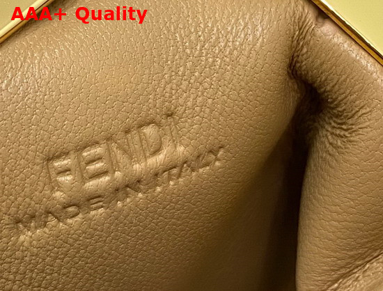 Fendi Nano Fendi First Charm Beige Nappa Leather Charm Replica