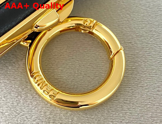Fendi Nano Fendi First Charm Black Nappa Leather Charm Replica