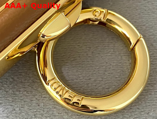 Fendi Nano Fendi First Charm Brown Nappa Leather Charm Replica