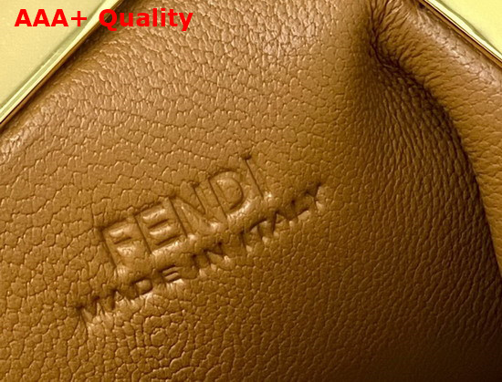 Fendi Nano Fendi First Charm Brown Nappa Leather Charm Replica
