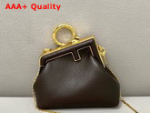 Fendi Nano Fendi First Charm Dark Brown Nappa Leather Charm Replica