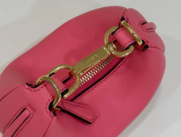 Fendi Nano Fendigraphy Bag Charm in Pink Leather Replica