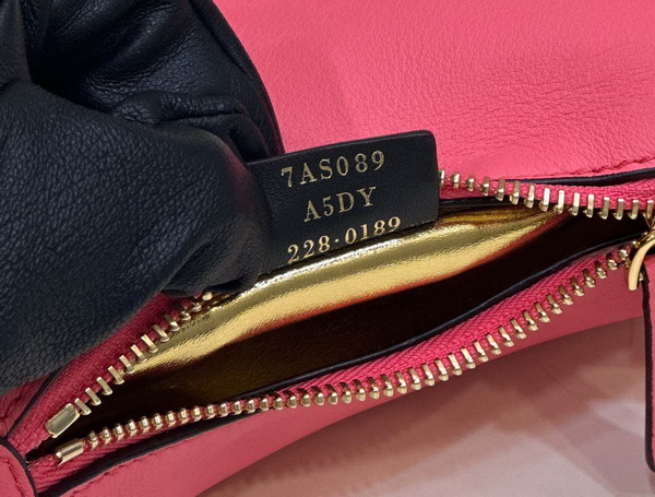 Fendi Nano Fendigraphy Bag Charm in Pink Leather Replica