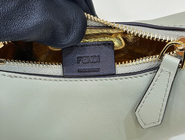 Fendi Nano Fendigraphy Green Leather Charm Replica