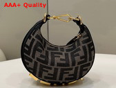 Fendi Nano Fendigraphy Hobo Bag in Brown Replica