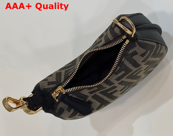 Fendi Nano Fendigraphy Hobo Bag in Brown Replica