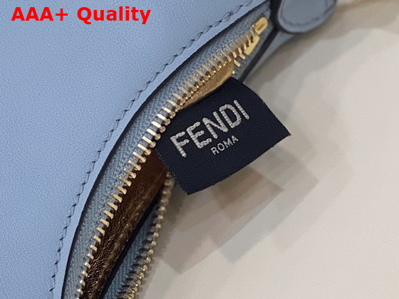 Fendi Nano Fendigraphy Light Blue Leather Charm Replica