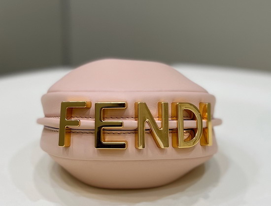 Fendi Nano Fendigraphy Pink Leather Charm Replica