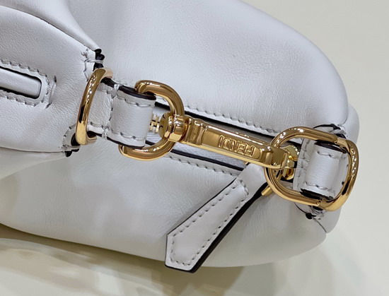 Fendi Nano Fendigraphy White Leather Charm Replica