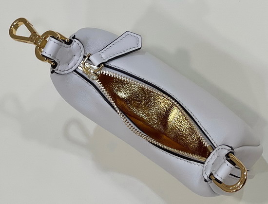 Fendi Nano Fendigraphy White Leather Charm Replica