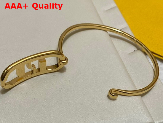 Fendi O Lock Bracelet Gold Colored Bracelet Replica