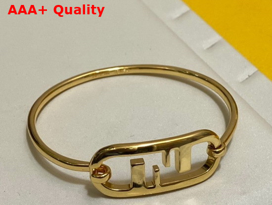 Fendi O Lock Bracelet Gold Colored Bracelet Replica