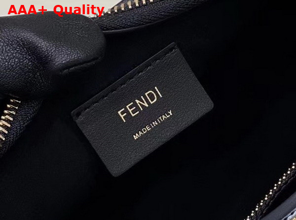 Fendi O Lock Swing Black Leather Pouch Replica
