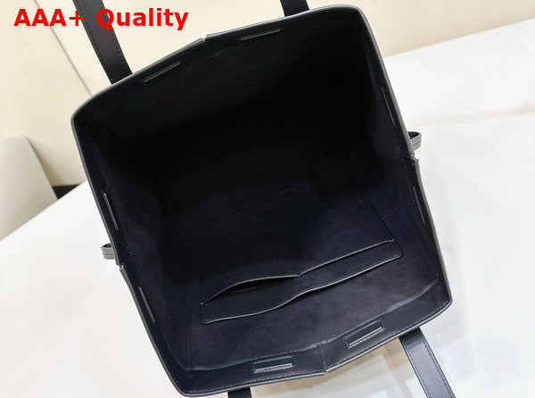 Fendi Origami Medium Black Leather Bag that Can be Transformed Replica