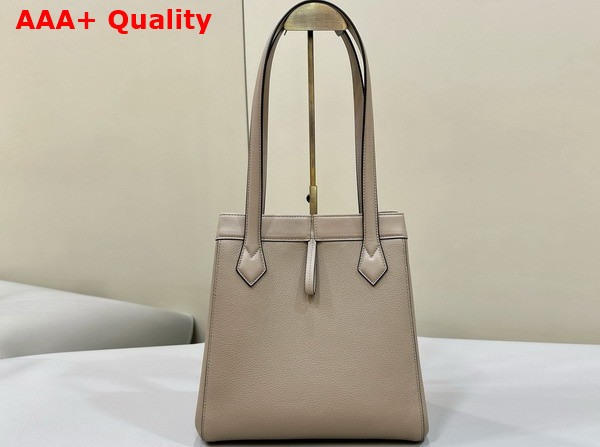 Fendi Origami Medium Dove Gray Leather Bag that Can be Transformed Replica