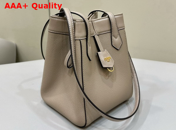 Fendi Origami Mini Dove Gray Leather Bag that Can be Transformed Replica