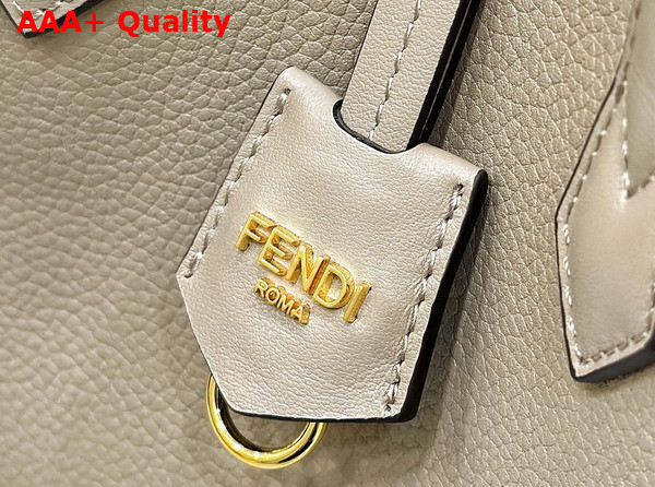 Fendi Origami Mini Dove Gray Leather Bag that Can be Transformed Replica