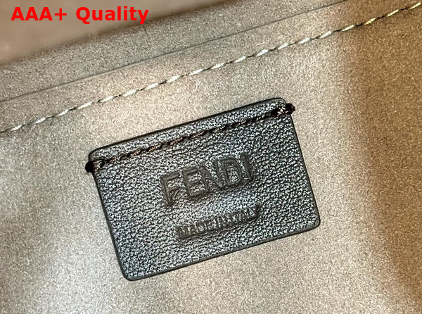 Fendi Origami Mini Dove Gray Leather Bag that Can be Transformed Replica