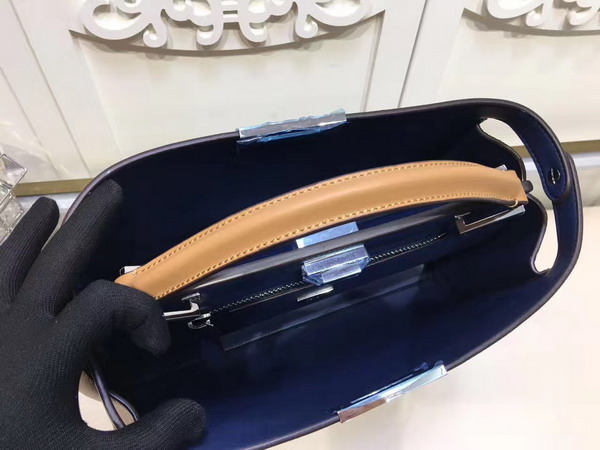 Fendi Oversized Peekaboo Handbag in Brown Calfskin For Sale