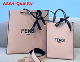 Fendi Pack Medium Shopping Bag Pink Leather Bag Replica
