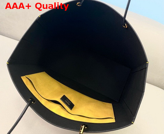 Fendi Pack Medium Shopping Bag Yellow Leather Bag Replica