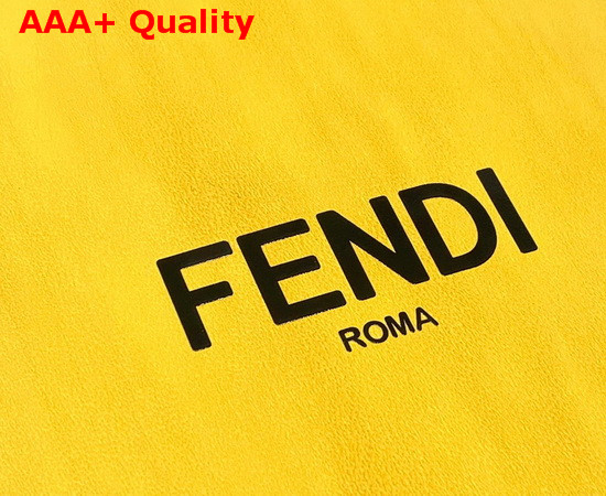 Fendi Pack Small Shopping Bag Yellow Leather Bag Replica