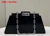 Fendi Peekaboo Cut Medium Black Leather Bag Replica