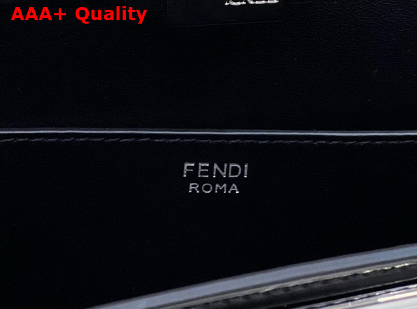 Fendi Peekaboo Cut Medium Black Leather Bag Replica