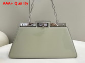 Fendi Peekaboo Cut Medium Light Green Leather Bag Replica