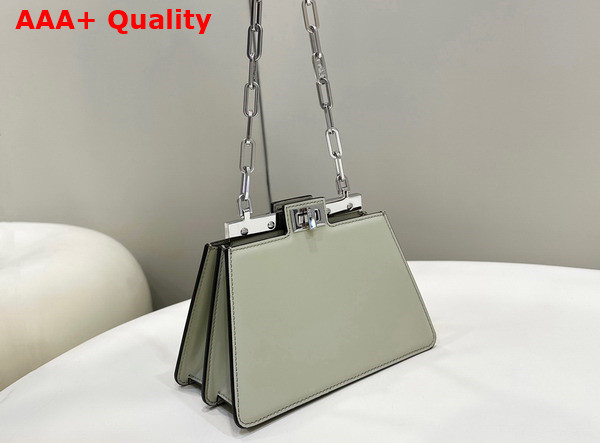 Fendi Peekaboo Cut Petite Light Green Leather Bag Replica