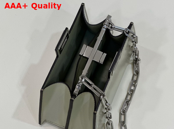 Fendi Peekaboo Cut Petite Light Green Leather Bag Replica