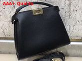 Fendi Peekaboo Essentially Black Calf Leather Replica