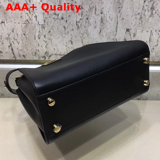 Fendi Peekaboo Essentially Black Calf Leather Replica