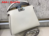 Fendi Peekaboo Essentially White Calf Leather Replica