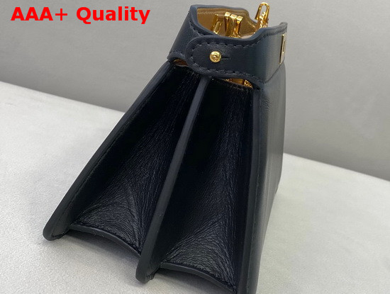 Fendi Peekaboo I See U Pochette Black Nappa Leather Bag Replica
