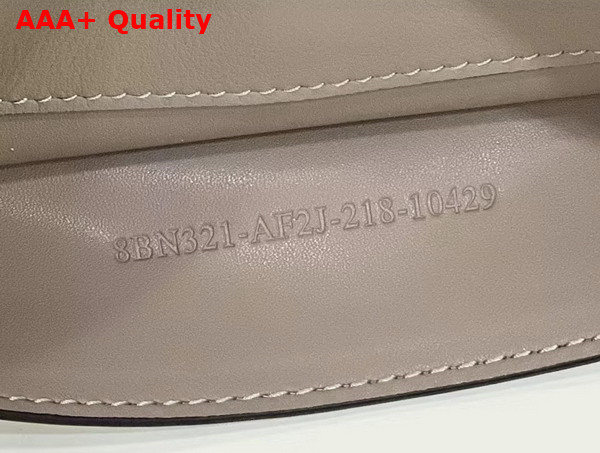 Fendi Peekaboo ISeeU Medium Handbag in Dove Grey Leather with Pocket Replica