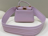 Fendi Peekaboo Iconic XS Lavender Leather Bag Replica