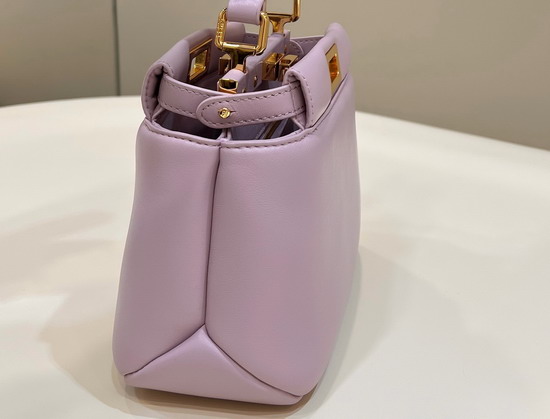 Fendi Peekaboo Iconic XS Lavender Leather Bag Replica