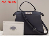 Fendi Peekaboo Iseeu Medium Asphalt Grey Selleria Bag Romano Leather Replica