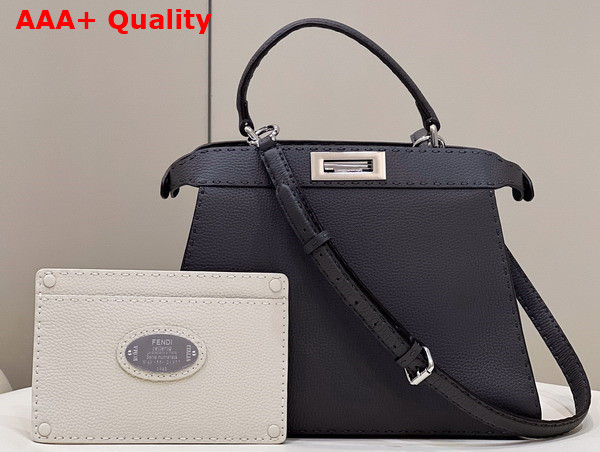Fendi Peekaboo Iseeu Medium Asphalt Grey Selleria Bag Romano Leather Replica