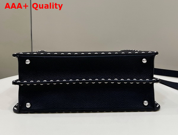 Fendi Peekaboo Iseeu Medium Asphalt Grey Selleria Bag Romano Leather and Python Handle Replica