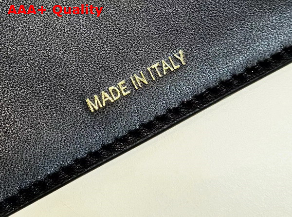 Fendi Peekaboo Iseeu Medium Handbag in Black Woven Leather Replica