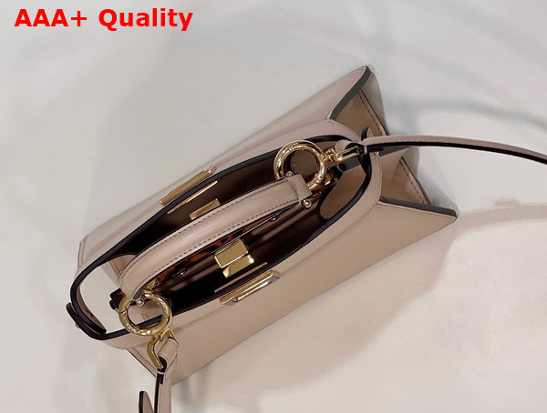 Fendi Peekaboo Iseeu Petite Beige Padded Nappa Leather Bag Replica