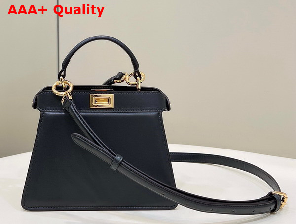 Fendi Peekaboo Iseeu Petite Black Padded Nappa Leather Bag Replica