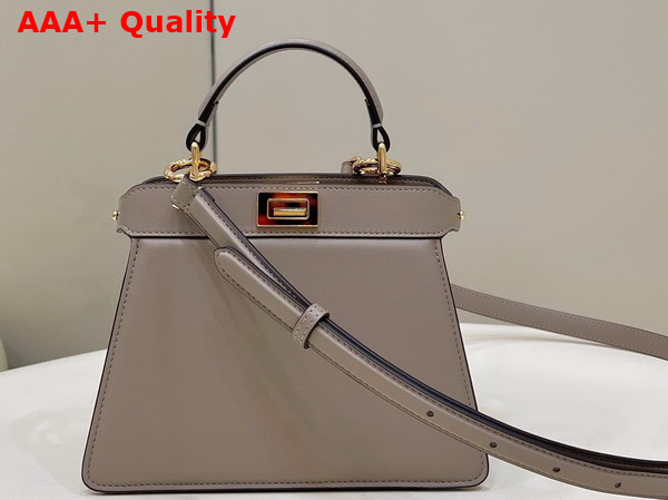 Fendi Peekaboo Iseeu Petite Dove Gray Padded Nappa Leather Bag Replica