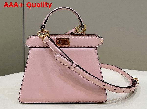 Fendi Peekaboo Iseeu Petite Light Pink Padded Nappa Leather Bag Replica