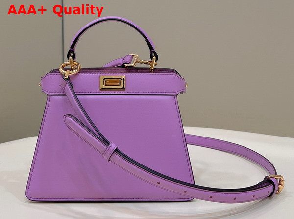 Fendi Peekaboo Iseeu Petite Lilac Padded Nappa Leather Bag Replica