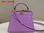 Fendi Peekaboo Iseeu Petite Lilac Padded Nappa Leather Bag Replica